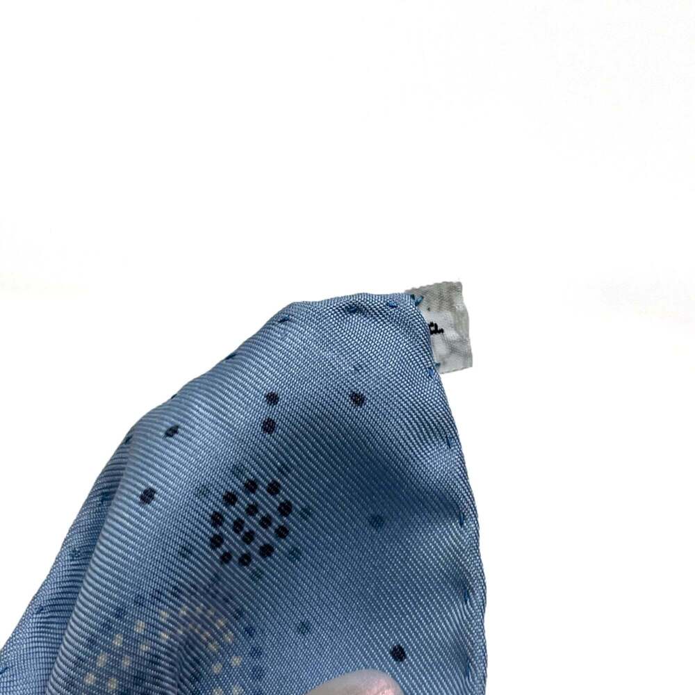 HERMES Blue Silk Scarf - Picture 4 of 6